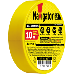Изолента 71 231 NIT-B15-10/Y желт. Navigator 71231