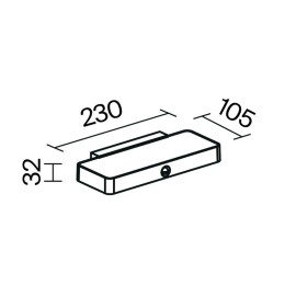 Светильник Pir 2Вт 3000К IP54 бра настен. Maytoni OSL456WL-L2GF3K