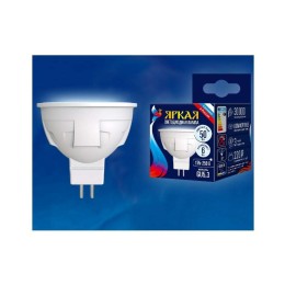 Лампа светодиодная LED-JCDR 6W/NW/GU5.3/FR PLP01WH Яркая JCDR 6Вт матовая 4000К нейтр. бел. GU5.3 (у