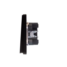Выключатель проходной (переключатель) 1-кл. СП ROUND MIELE 10А оникс Kranz KR-78-0708-3