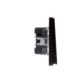 Выключатель проходной (переключатель) 1-кл. СП ROUND MIELE 10А оникс Kranz KR-78-0708-3