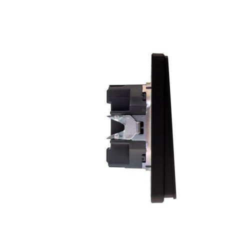 Выключатель проходной (переключатель) 1-кл. СП ROUND MIELE 10А оникс Kranz KR-78-0708-3