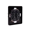 Выключатель проходной (переключатель) 1-кл. СП ROUND MIELE 10А оникс Kranz KR-78-0708-3