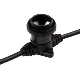 Гирлянда "Белт Лайт" 2жил. 50м шаг 20см 250 патронов E27 IP65 черн. круглый провод Neon-Night 331-24