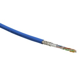 Кабель витая пара SF/UTP кат.5E 4 пары 24 AWG ОЖ solid экран-фольга + медн. оплетка LSZH -20град.C-+