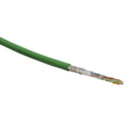 Кабель витая пара SF/UTP кат.5E 4 пары 24 AWG ОЖ solid экран-фольга + медн. оплетка LSZH -20град.C-+