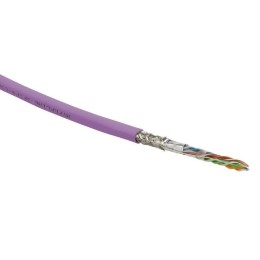 Кабель витая пара SF/UTP кат.5E 4 пары 24 AWG ОЖ solid экран-фольга + медн. оплетка LSZH -20град.C-+