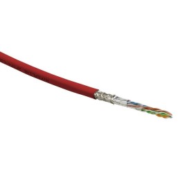 Кабель витая пара SF/UTP кат.5E 4 пары 24 AWG ОЖ solid экран-фольга + медн. оплетка LSZH -20град.C-+