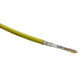 Кабель витая пара SF/UTP кат.5E 4 пары 24 AWG ОЖ solid экран-фольга + медн. оплетка LSZH -20град.C-+