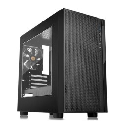 Корпус Versa H18 Window черн. без БП mATX 2хUSB2.0 1xUSB3.0 audio bott PSU CA-1J4-00S1WN-00 THERMALT
