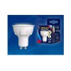 Лампа светодиодная LED-JCDR 6W/WW/GU10/FR PLP01WH Яркая JCDR 6Вт матовая 3000К тепл. бел. GU10 (упак