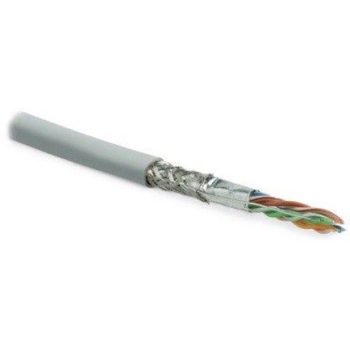 Кабель витая пара SF/UTP кат.5E 4 пары 24 AWG ОЖ solid экран-фольга + медн. оплетка PVC -20град.C-+7