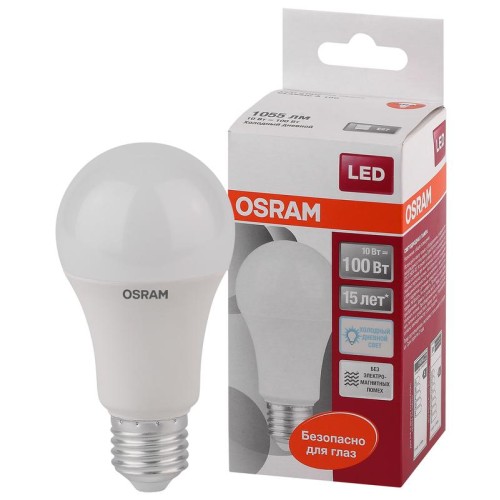 Лампа светодиодная LED Star Classic A 100 10W/865 10Вт грушевидная матовая 6500К холод. бел. E27 106