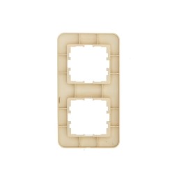 Рамка 2-м ASTI вертикал. крем. LEZARD 7081-0300-152