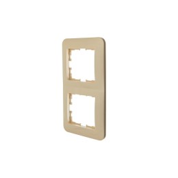 Рамка 2-м ASTI вертикал. крем. LEZARD 7081-0300-152