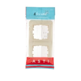 Рамка 2-м ASTI вертикал. крем. LEZARD 7081-0300-152