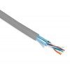Кабель витая пара экранир. F/UTP кат.5E 4 пары 26 AWG МЖ patch экран-фольга PVC -20град.C-+75град.C