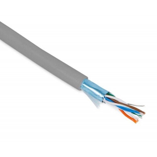 Кабель витая пара экранир. F/UTP кат.5E 4 пары 26 AWG МЖ patch экран-фольга PVC -20град.C-+75град.C