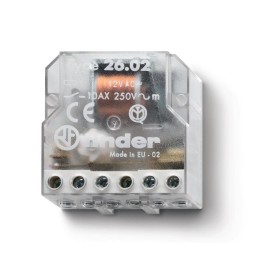 Реле шаговое электромеханич. 2NO 10А 4 состояния AgNi 110В AC монтаж в коробке IP20 FINDER 260481100