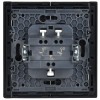 Выключатель жалюзи СП FORTE&PIANO 10А FP111 черн. IEK FP-V15-0-10-1-K02