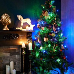 Гирлянда светодиодная "Твинкл Лайт" 15м 120LED мультиколор 6.9Вт 220-240В IP20 с контроллером провод