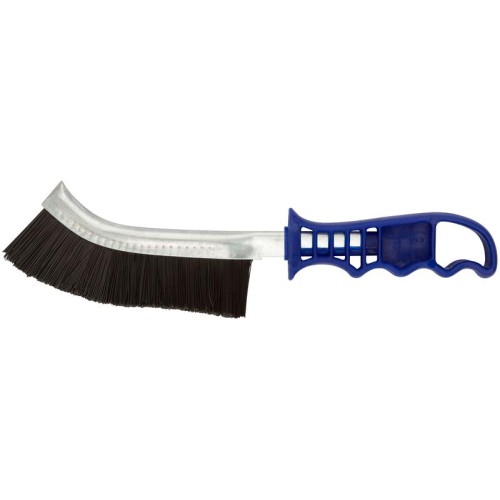Корщетка с изогнутой пластиковой ручкой нейлоновая тип F FIT 38414