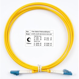 Патч-корд оптический FOP(d)-9-LC-LC-2m duplex LSZH LC-LC 9/125см 2м Cabeus 7344c