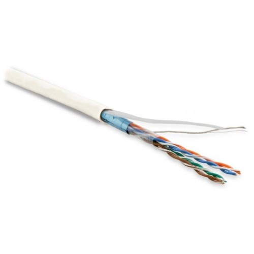 Кабель витая пара экранир. F/UTP кат.5E 4 пары 26 AWG МЖ patch экран-фольга LSZH нг(А)-HF -20град.C-