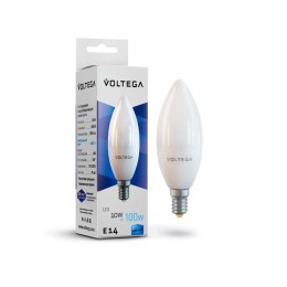 Лампа светодиодная Simple Candle 10Вт 4000К E14 Voltega 7065