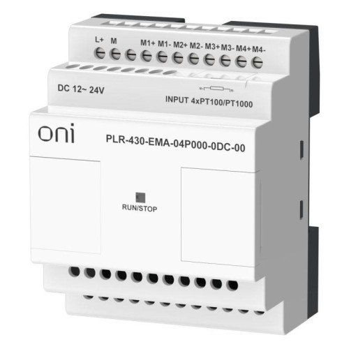 Модуль расширения входов выходов ПЛК 430 4 входа Pt100/Pt1000 24В DC ONI PLR-430-EMA-04P000-0DC-00