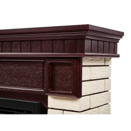 Портал Bricks 25 камень беж. шпон темн. дуб Firelight НС-1202848