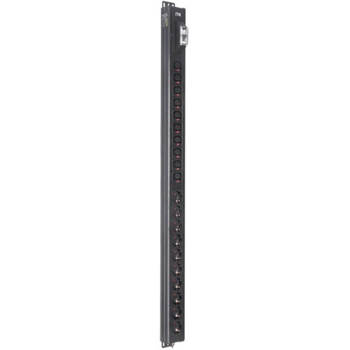 Блок распределения питания BASE PDU PV1101 24U 1ф 16А 10SCHUKO 10C13 без каб. ITK BS-PV70-10D-10C13-