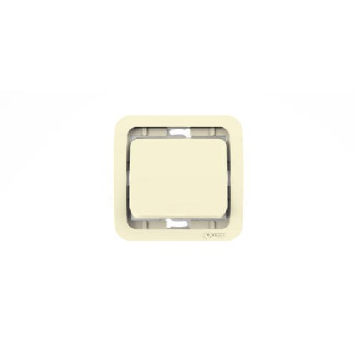 Переключатель проходной 1-кл. СП Mimoza 10А IP20 без вставки крем. Makel 32005