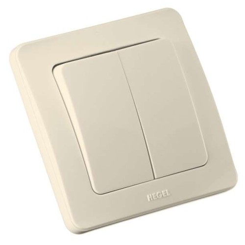 Выключатель 2-кл. СП Мастер 10А IP20 250В сл. кость HEGEL ВС10-351-01