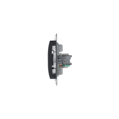 Розетка компьютерная 1-м Glossa RJ45 кат.5E механизм антрацит SE GSL000781K