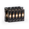 Лампа светодиодная филаментная Black Filament 7Вт свеча на ветру 2700К тепл. бел. E14 550лм GAUSS 10