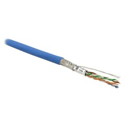 Кабель витая пара экранир. SF/UTP кат.6 4 пары 26 AWG МЖ patch экран-фольга + медн. оплетка LSZH SFU