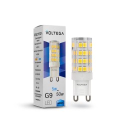 Лампа светодиодная Simple Capsule 5Вт 4000К G9 Voltega 7186
