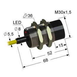 Выключатель бесконтактный PS2-30M68-15N11-Z (ВБ2.30М.68.15.1.1.Z) МЕГА-К A8010-T1612