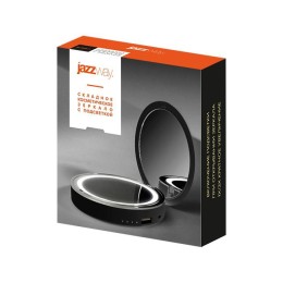 Светильник светодиодный ML-D9PB-bk косметическое зеркало с подсветкой с увеличением 13с LED литиев.