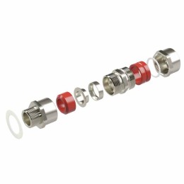 Ввод кабельный серии КА для бронир. кабеля М75х1.5 d54.8-63мм D65-75мм никелированная латунь IP66/IP