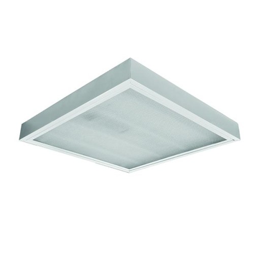 Светильник Crystal LED-03 IP20 УХЛ 4 610х325х65 накладной под LED лампу рассеив. полимер. опал сталь