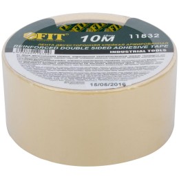 Лента клейкая двусторонняя на тканевой основе 48ммх10м FIT 11832