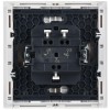 Выключатель жалюзи СП FORTE&PIANO 10А FP211 бел. IEK FP-V15-0-10-1-K01