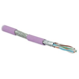 Кабель витая пара экранир. S/FTP кат.6A 4 пары 23 AWG ОЖ solid кажд. пара в фольге общий экран-медн.