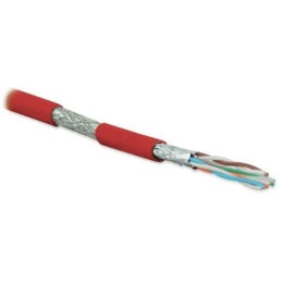 Кабель витая пара экранир. S/FTP кат.6A 4 пары 23 AWG ОЖ solid кажд. пара в фольге общий экран-медн.