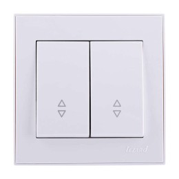 Переключатель проходной 2-кл. СП Rain 10А IP20 бел. LEZARD 703-0202-106