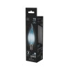 Лампа светодиодная филаментная Black Filament 7Вт свеча на ветру 4100К нейтр. бел. E14 580лм GAUSS 1