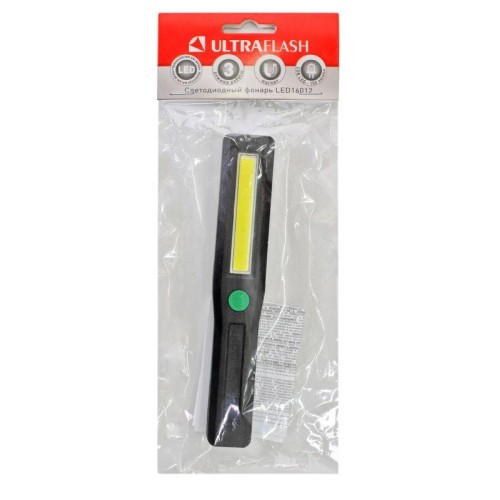 Фонарь рабочий LED16012 COB LED 3хR03 пластик. магнит (блист.-пакет) Ultraflash 14932