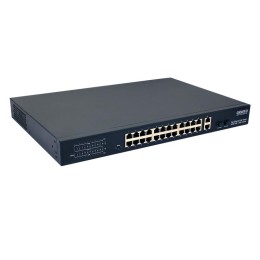 Коммутатор PoE SW-62422(400Вт) Fast Ethernet на 24хRJ45 портов + 2хGE Combo uplink порта OSNOVO 1323